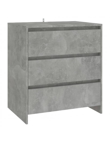 Credenza Grigio Cemento 70x41x75 cm in Truciolato