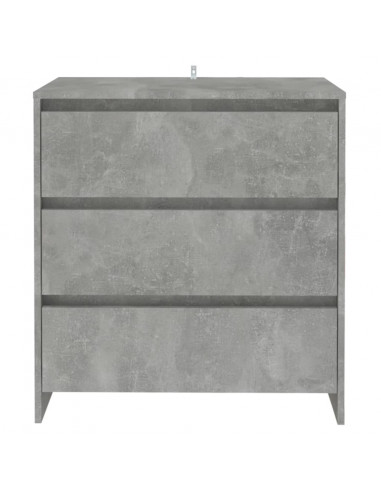 Credenza Grigio Cemento 70x41x75 cm in Truciolato