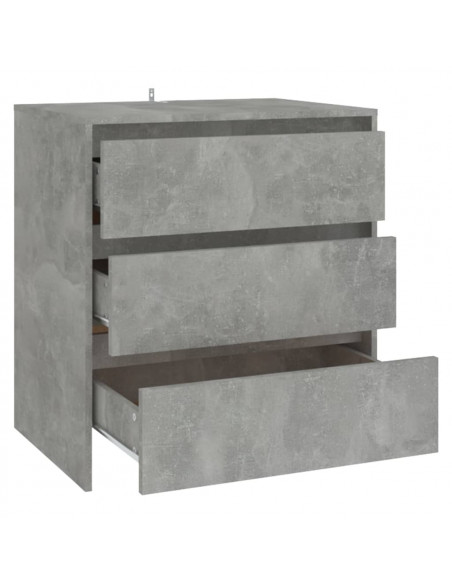 Credenza Grigio Cemento 70x41x75 cm in Truciolato