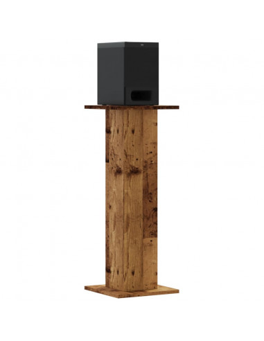 Supporti Altoparlanti 2 pz Legno 30x30x80 cm Legno Multistrato