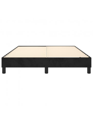 Giroletto a Molle Nero 140x190 cm in Tessuto