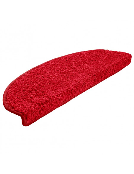 Tappetini per Scale 10 pz 65x21x4 cm Rossi