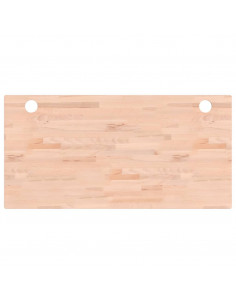 Piano Scrivania 110x55x2,5 cm in Legno Massello di Faggio 2