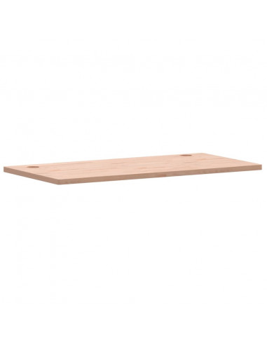 Piano Scrivania 110x55x2,5 cm in Legno Massello di Faggio