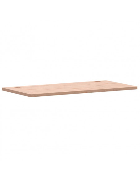 Piano Scrivania 110x55x2,5 cm in Legno Massello di Faggio