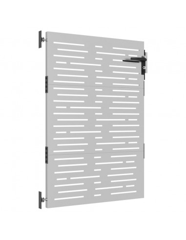 Cancello da Giardino 85x125 cm Acciaio Corten Design Quadrato