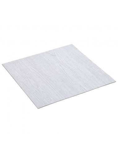 Listoni per Pavimenti Autoadesivi 20 pz in PVC 1,86 m² Bianchi