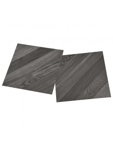 Listoni Pavimenti Adesivi 20 pz in PVC 1,86 m² Grigi a Strisce