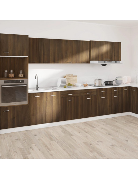 Mobile con Cassetto Rovere Marrone 50x46x81,5 Legno Multistrato