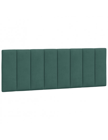 Cuscino Testiera Verde Scuro 120 cm in Velluto