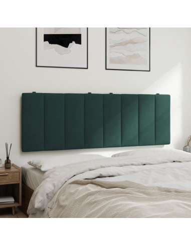 Cuscino Testiera Verde Scuro 120 cm in Velluto