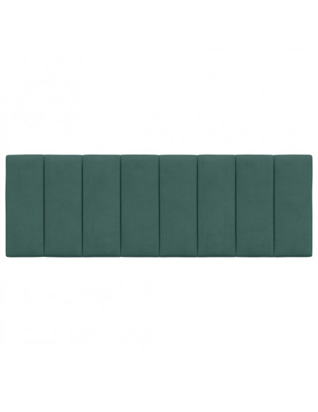 Cuscino Testiera Verde Scuro 120 cm in Velluto