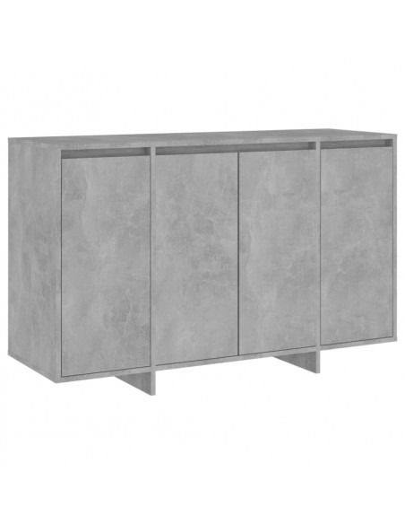 Credenza Grigio Cemento 120x41x75 cm in Truciolato