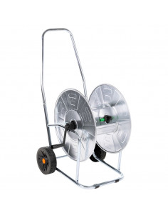 Carrello Avvolgitubo per Tubo Flessibile 80 m 3/4" in Acciaio 2