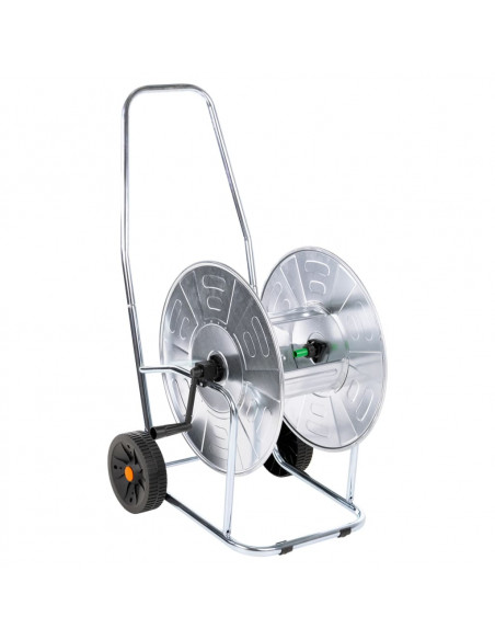 Carrello Avvolgitubo per Tubo Flessibile 80 m 3/4" in Acciaio