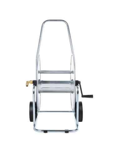 Carrello Avvolgitubo per Tubo Flessibile 80 m 3/4" in Acciaio