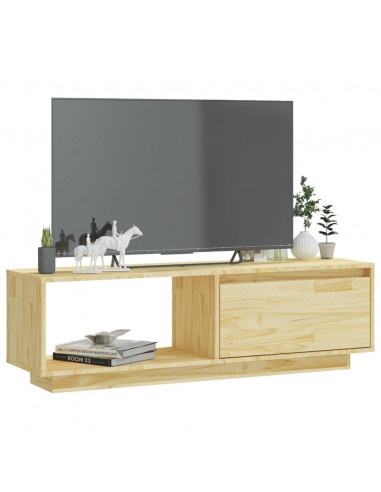 Mobile Porta TV 110x30x33,5 cm in Legno Massello di Pino