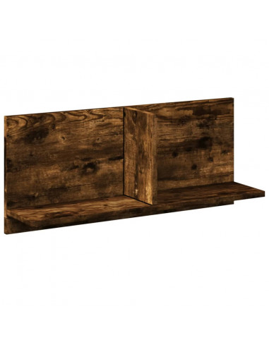 Mobile a Parete 70x16,5x30 cm Rovere Fumo in Legno Multistrato
