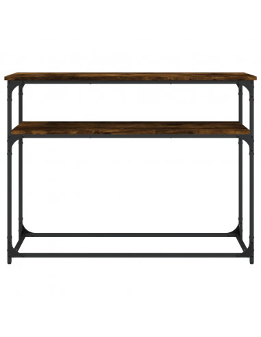 Tavolino Consolle Rovere Fumo 100x35,5x75 cm Legno Multistrato