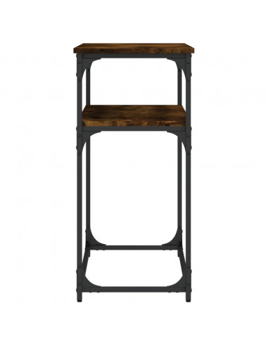 Tavolino Consolle Rovere Fumo 100x35,5x75 cm Legno Multistrato