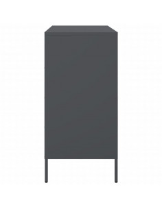Credenza Antracite 68x39x79 cm in Acciaio 2