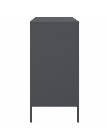 Credenza Antracite 68x39x79 cm in Acciaio
