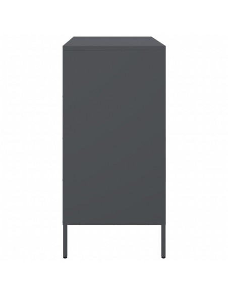 Credenza Antracite 68x39x79 cm in Acciaio