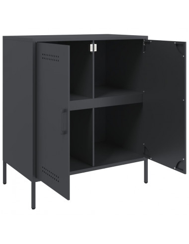 Credenza Antracite 68x39x79 cm in Acciaio