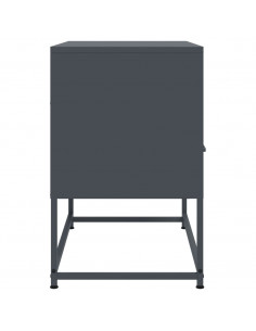 Mobile TV Antracite 68x39x60,5 cm in Acciaio 2