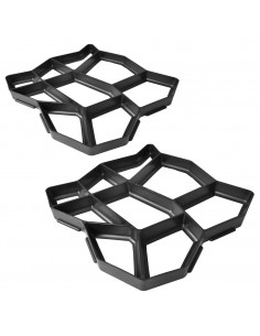 Set 2 pz Stampo pavimentazione giardino 42 x 42 x 4 cm 2