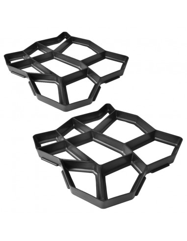 Set 2 pz Stampo pavimentazione giardino 42 x 42 x 4 cm