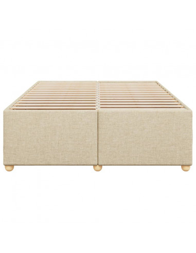 Giroletto senza Materasso Crema 160x200 cm in Tessuto