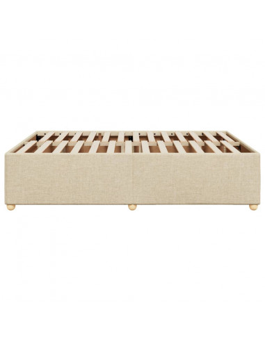 Giroletto senza Materasso Crema 160x200 cm in Tessuto