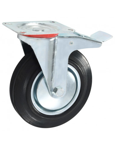 Ruote Girevoli con Doppio Freno 4 pz 200 mm