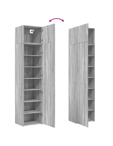 Mobile Sottile Grigio Sonoma 50x42,5x225 cm in Truciolato