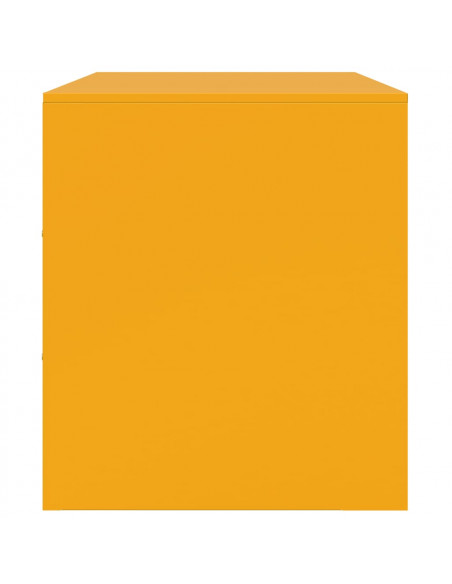Mobili TV 2 pz Giallo Senape 67x39x44 cm in Acciaio