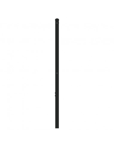 Testiera Rovere Fumo 107 cm in Ferro e Truciolato