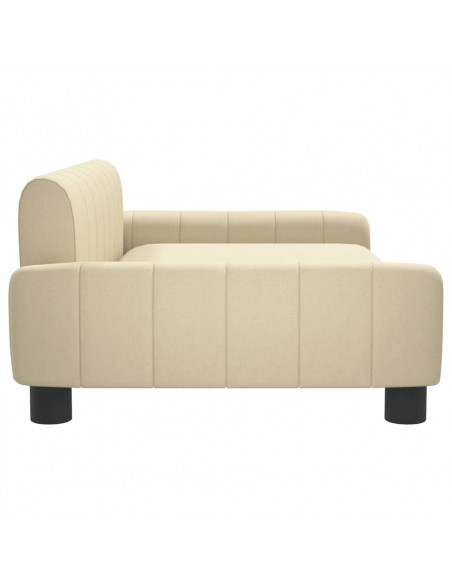 Divano per Bambini Crema 90x53x30 cm in Tessuto