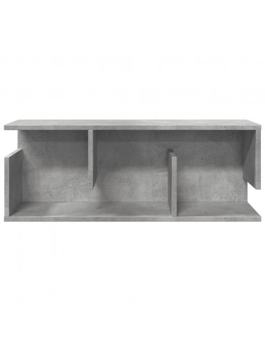 Mobile a Parete 80x20x30 cm Grigio Cemento in Legno Multistrato