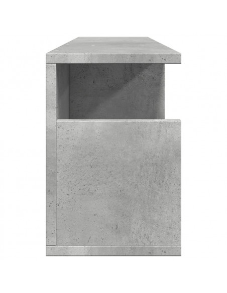 Mobile a Parete 80x20x30 cm Grigio Cemento in Legno Multistrato