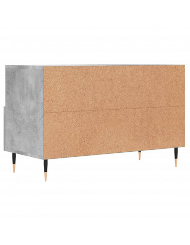 Mobile per TV Grigio Cemento 80x36x50 cm Legno Multistrato
