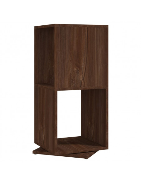 Armadietto Girevole Marrone Rovere 34,5x34,5x75,5cm Truciolato