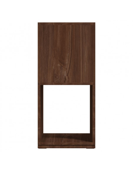 Armadietto Girevole Marrone Rovere 34,5x34,5x75,5cm Truciolato