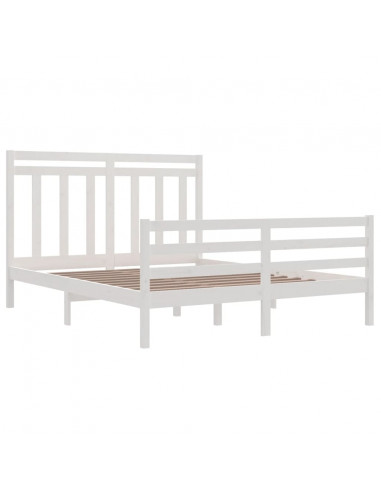 Giroletto Bianco in Legno Massello 160x200 cm