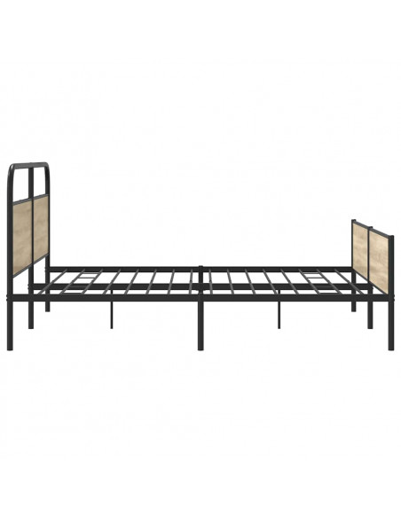 Giroletto senza Materaso in Metallo Rovere Fumo 200x200 cm