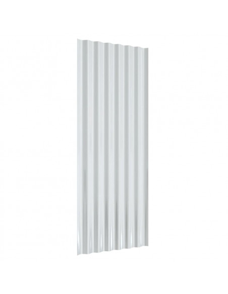 Pannelli Tetto 12pz Acciaio Verniciato Polvere Marrone 100x36cm