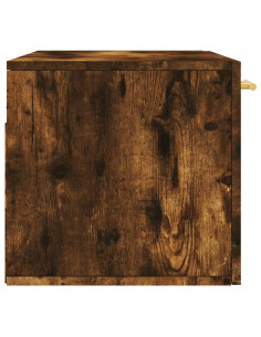 Mobile a Parete Rovere Fumo 80x36,5x35 cm in Legno Multistrato 2