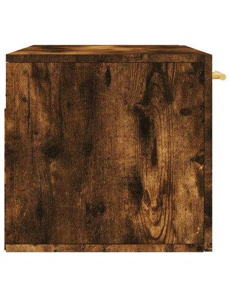 Mobile a Parete Rovere Fumo 80x36,5x35 cm in Legno Multistrato
