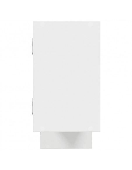 Mensola a Cubo da Parete 5 Scomparti Legno Multistrato Bianco