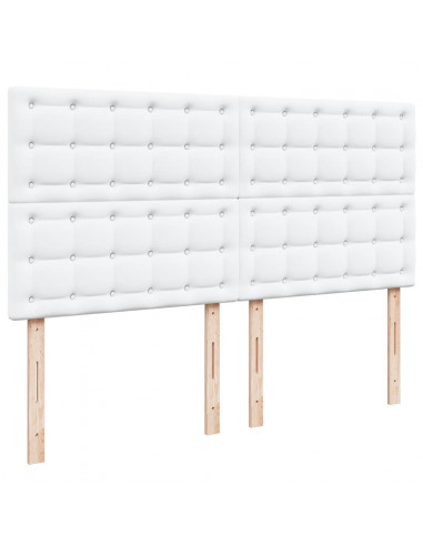 Giroletto a Molle con Materasso Bianco 180x200 cm in Similpelle